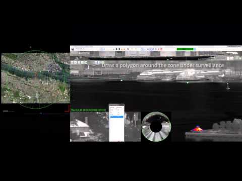 Maritime Surveillance with SPYNEL Panoramic IR imager - Manhattan example