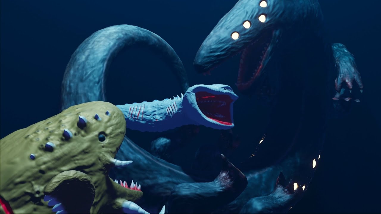 Scp 1548 vs mega el gran maja vs mega julia beast | sea monsters