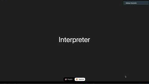 Zoom interpreter session
