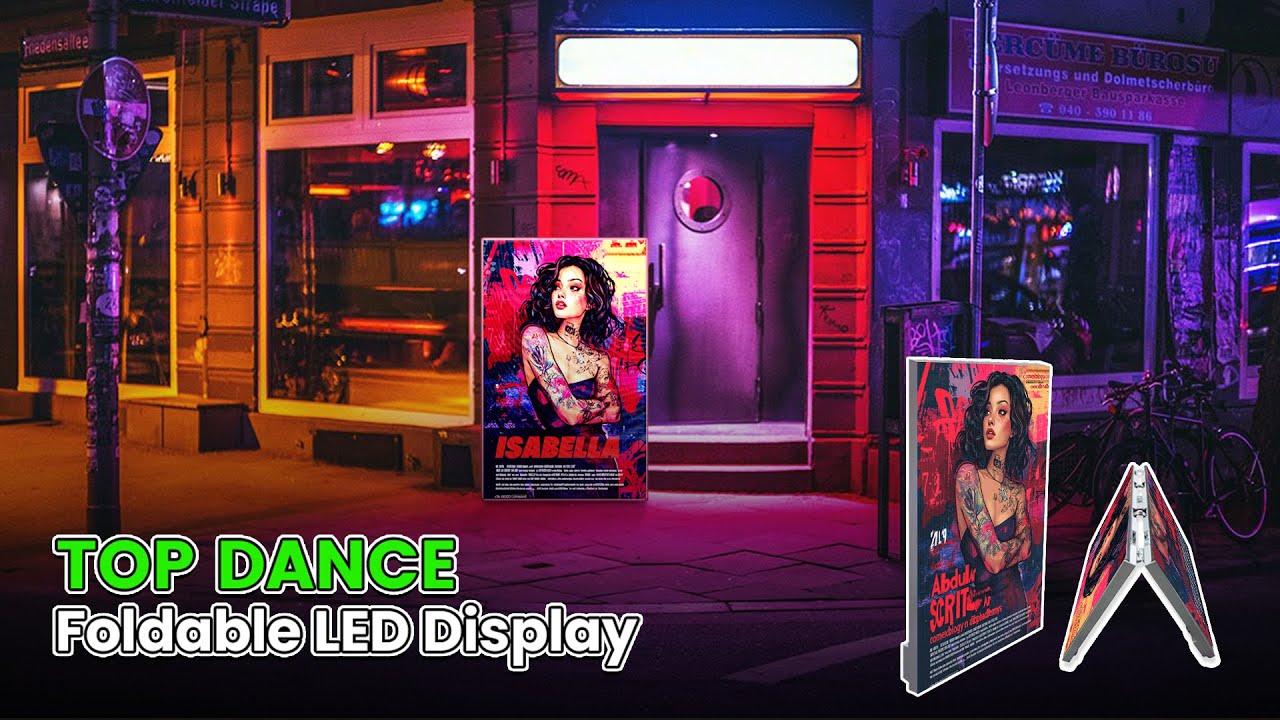 Foldable LED Screen | Ultimate Portable Display Solution! - YouTube