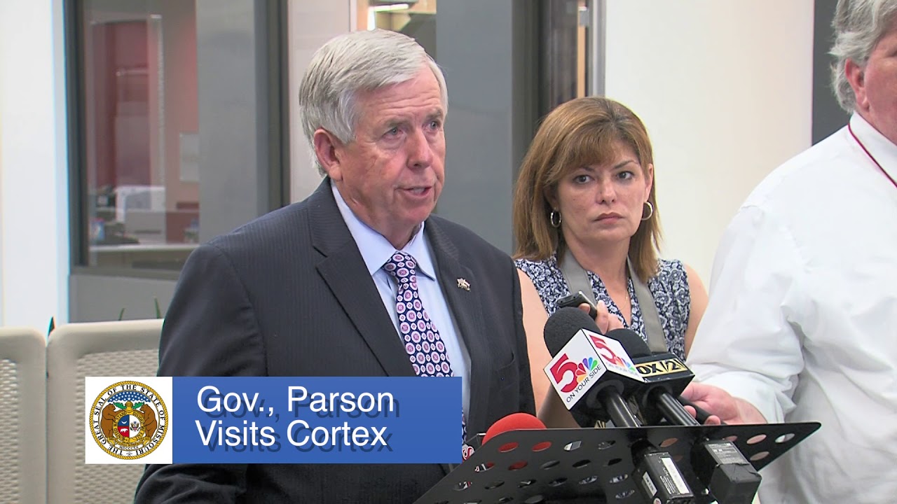 Gov. Mike Parson Visits Cortex