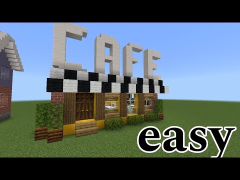 how to make cafe in Minecraft tutorial #minecraft - YouTube