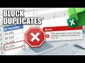 Block Duplicates In Excel Automatically thumbnail