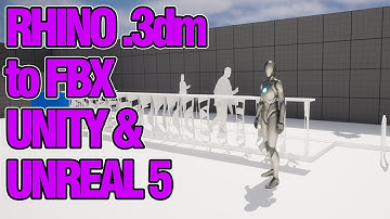 Export Rhino .3dm to Unity and Unreal 5 via FBX