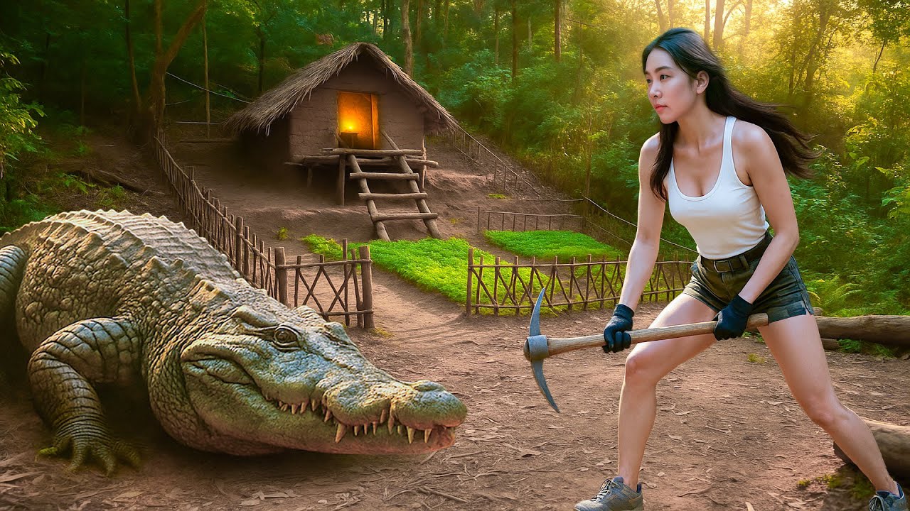 72 Hours Survival Alone: Crocodile Hunt Becomes Midnight Battle
