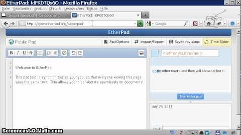 EtherPad mit eigener URL