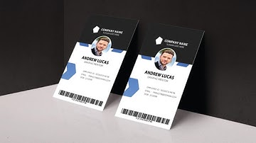 ID Card Design | Company ID Card Design (Epi #2) | Photoshop CC Tutorial (2018) | Lucas Studio