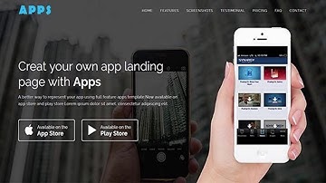 APPS - Responsive App Landing Page | Themeforest Website Templates and Themes