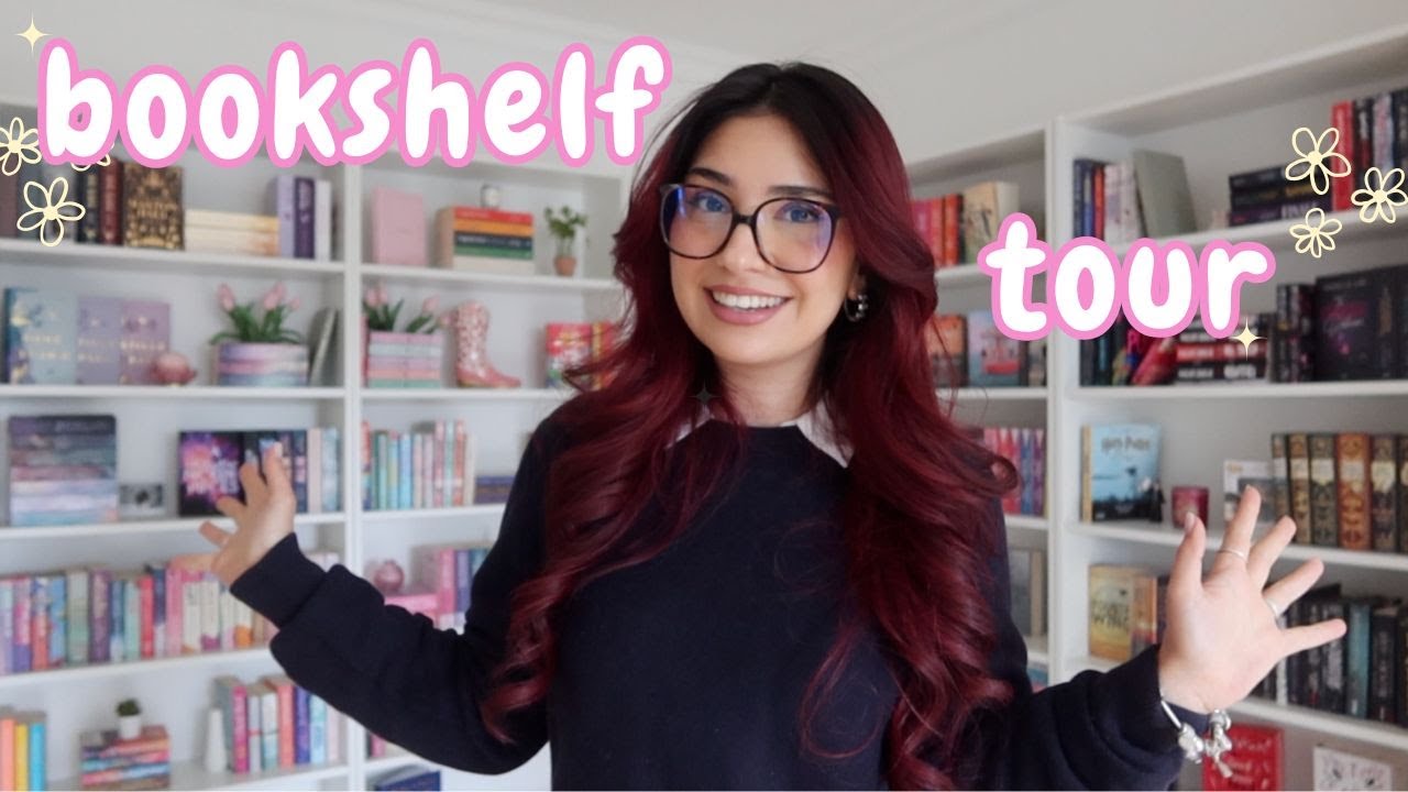 bookshelf tour 📚🎀✨ home library