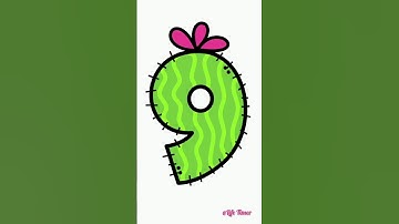 9 to 0 Cactus Countdown 🌵 | Relaxing Natural Number Drop #countdown #timer #shorts