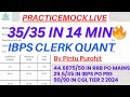 35/35 in Quant in Just 14 Minutes🔥 | IBPS Clerk/PO | RRB PO/Clerk | AptiMaths