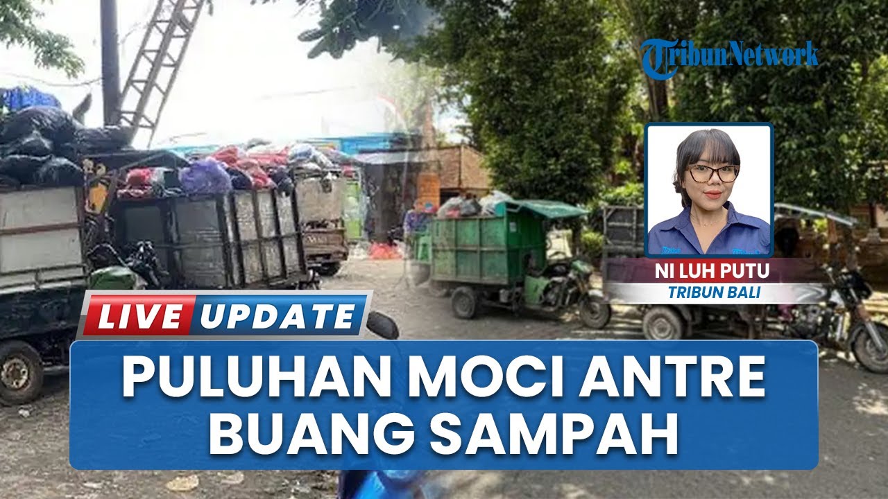 Pembuangan Tersendat di TPA Suwung, Deretan Mochi Pengangkut Sampah Antre di TPS Yangbatu Denpasar