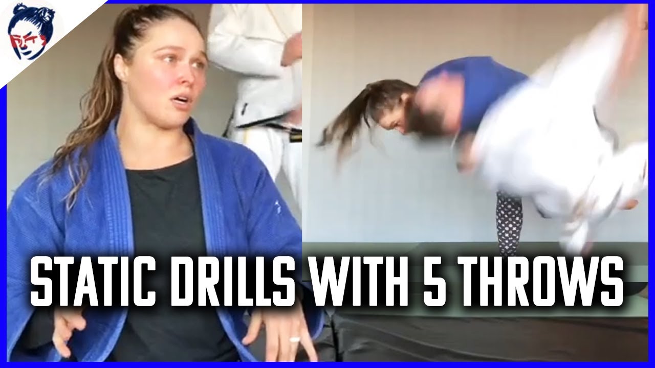 Ronda Goes Through Static Drills With 5 Judo Throws Ronda Rousey's