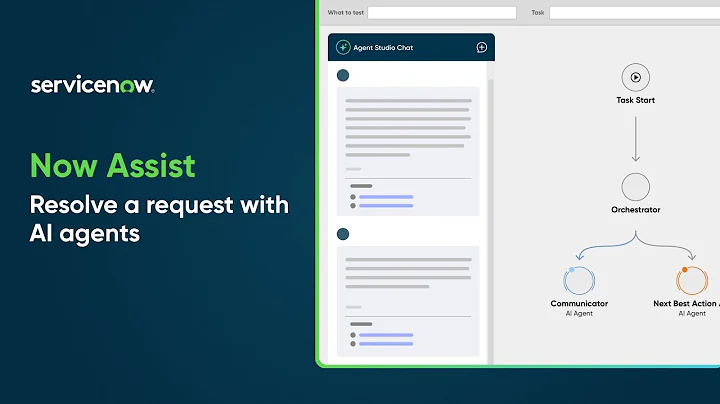 NOW ASSIST | Resolve a request with AI agents
