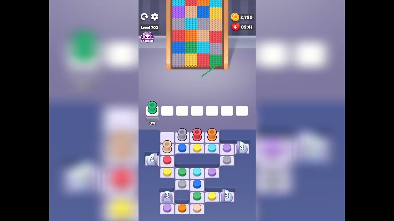 Color Knitzy Level 702 Extreme Walkthrough Solution 