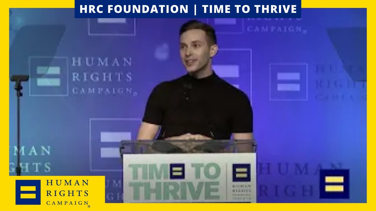 Adam Rippon Honored at 2019 HRC Time to THRIVE - YouTube