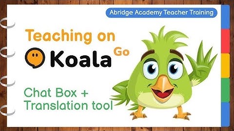 Using the Koala Go chat and translation tool