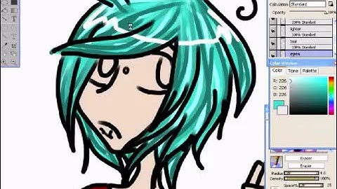 Drawing Sped Up: Blue :B in Open Canvas 4.06E plus