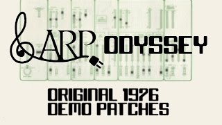 Arp Odyssey Original 1976 Demo Patches