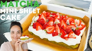 How to make Matcha Cake | Mini Sheet Cake