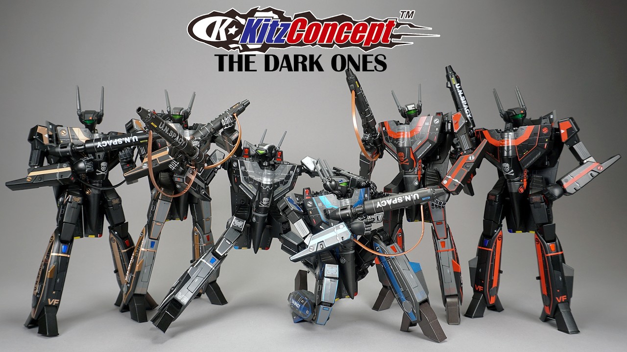 KitzConcept 1:72 Scale Dark VF-1 Variant Visual Tour - YouTube