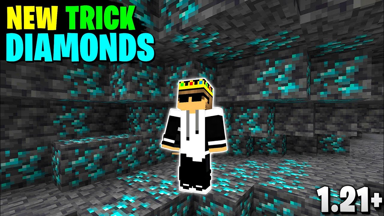 How To Find Diamonds In Minecraft Pe 1.21+ \\ Minecraft Mein Diamonds ...