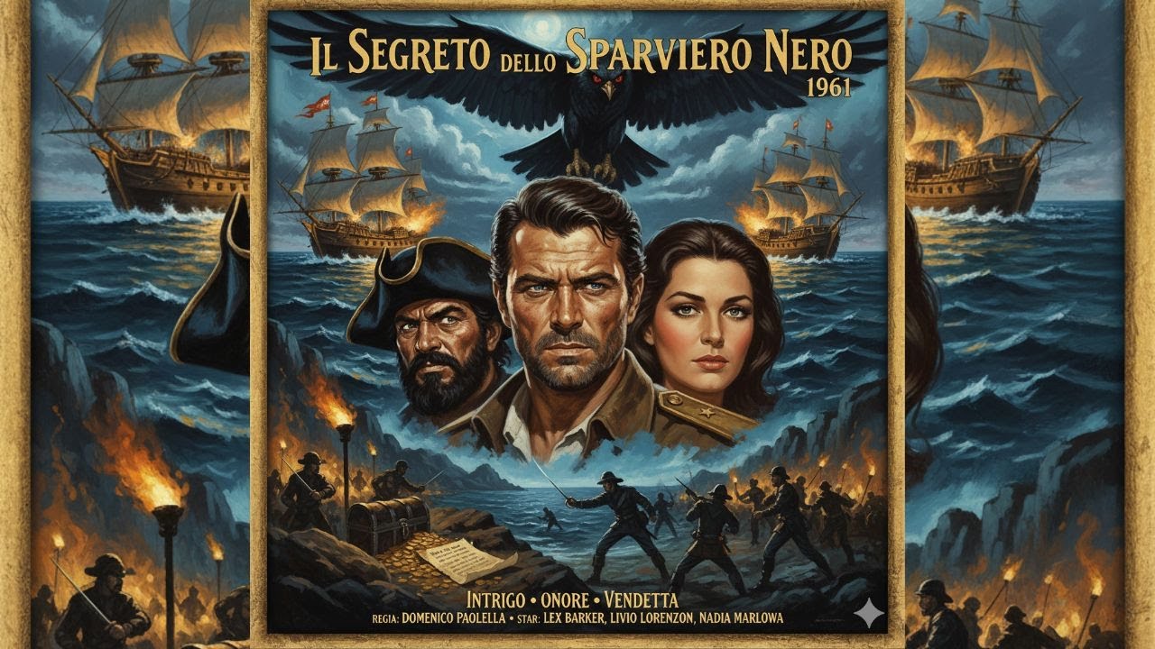 Un classico dell'avventura italiana | Il segreto dello sparviero nero (1961) 4K