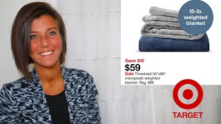 $59 Threshold Microplush Weighted Blanket at Target!