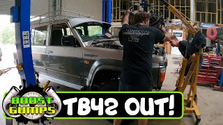 Removing BIG POWAH TB42 and RE4 | LS 6L80e GQ Patrol Build | Episode 2