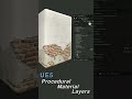 Procedural Material Layers in UE5 | Brick Plaster #blender3d#UE5#GameDev#Materials#unrealengine5