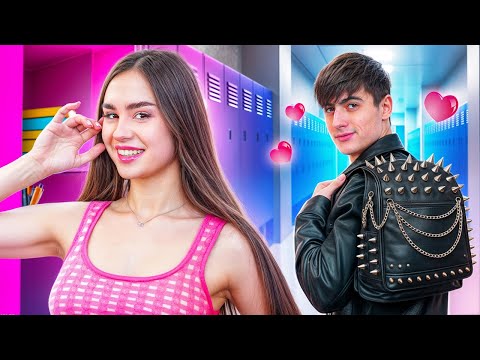 فتاة جديدة في المدرسة الخاصة أكثر المتنمرين إثارة يحبني 