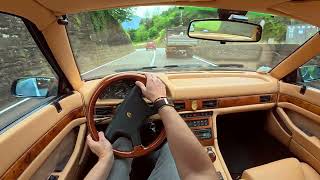 POV - Is this the BEST ROAD in the WORLD? Driving a 1996 Maserati Ghibli/East bank of Como lake