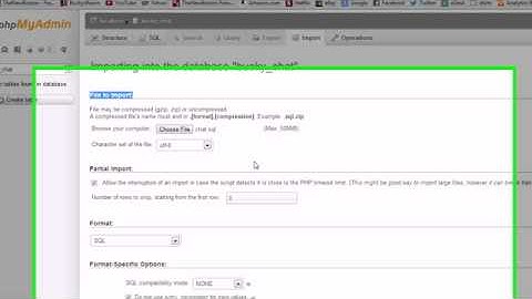 AJAX Chat Tutorial - 3 - Adding the Table to the Database