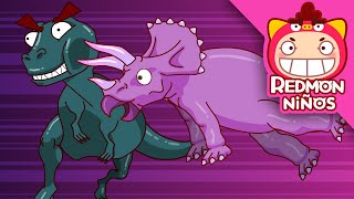 Canción de dinosaurio con cuernos | Canciones de Dinosaurios | redmon Español | REDMON NiÑOS