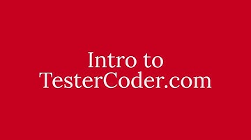 TesterCoder Introduction video