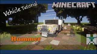 Minecraft Vehicle Tutorial - Hummer Minecraft Let S Build A Hummer Vehicle Tutorial