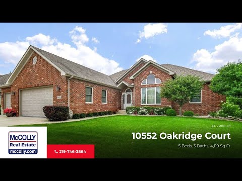 10552 Oakridge Court, St John, IN home video tour