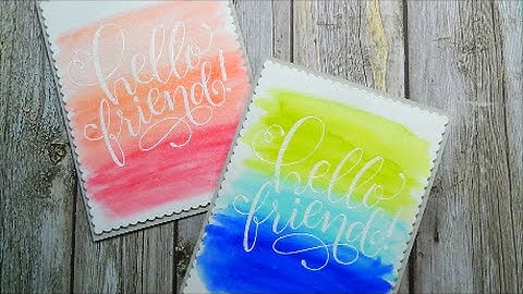 Emboss Resist | Zig Clean Color Real Brush Pens