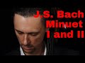 J.S. Bach Minuet I and II from Cello Suite no.1 in SLOW TEMPO Suzuki Cello Book 4