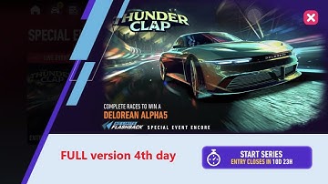 delorean alpha 5 | Thunder clap | Need For Speed: No Limits | full version the 4th day