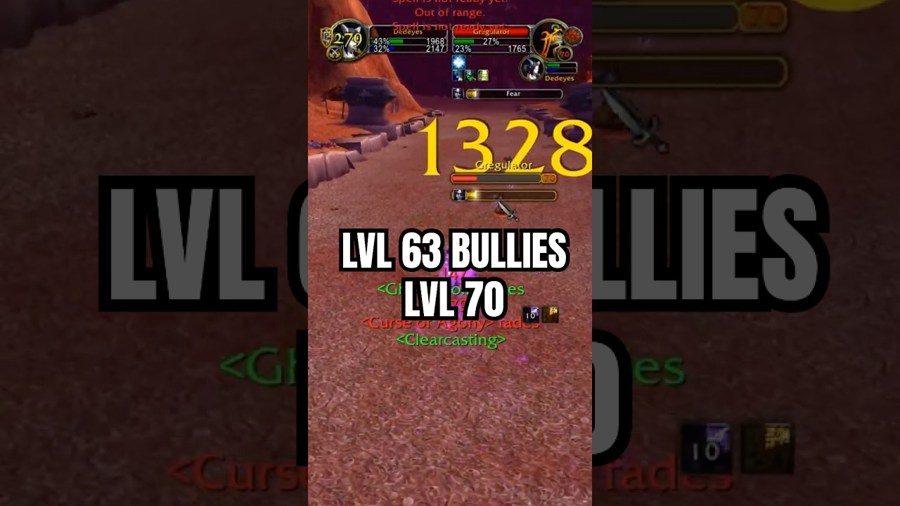 Lvl 70 Warlock Got Bullied ⚡ 