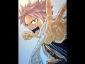 Drawing Natsu Dragneel from Fairy Tail フェアリーテイルのナツをアナログで書いてみた