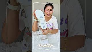 Playboy รองเท้าแตะรัดส้นผู้หญิง ดีไซน์แตะสปอร์ต📌พิกัด : https://s.shopee.co.th/5L0WzQtgKu
