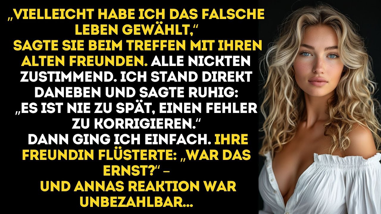 Sie sagte beim Treffen: ‚Vielleicht habe ich das FALSCHE Leben gewählt‘ – und danach begann alles..