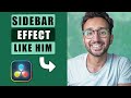 SIDEBAR With Cropped Video Like Ali Abdaal In Davinci Resolve
