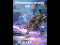 witherbloom prodigy suit 😍 10 uc luck 😍#bgmi #crateopening