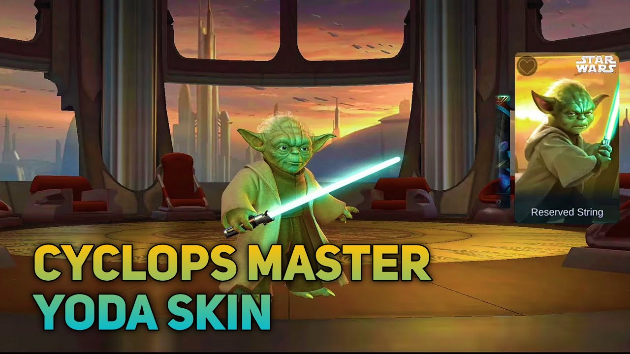 CYCLOPS MASTER YODA STAR WARS COLLABORATION SKIN ENTRANCE ANIMATION - MOBILE LEGENDS
