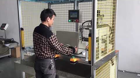 semi automatic wire scanning barcode printing label applicator machine