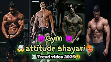 ||Attitude shayari video🤯// 👹bodybuilding motivation shayari 🥵// gym attitude status 😱//#motivation 