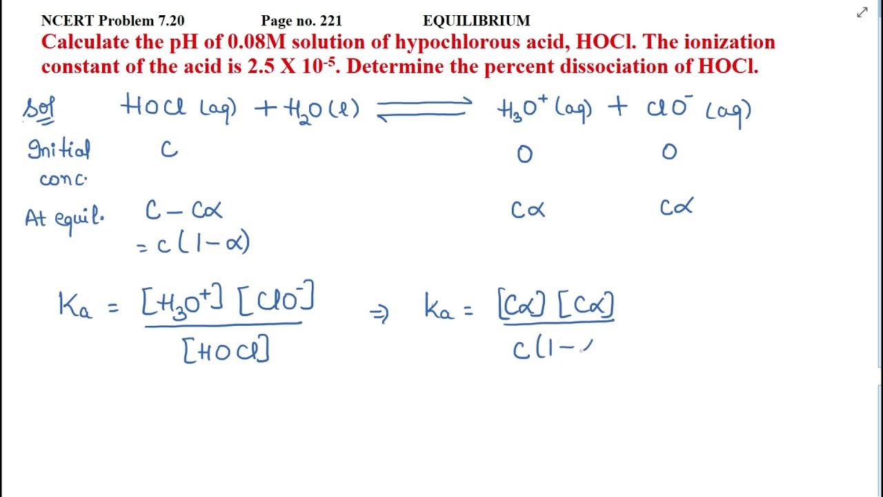 calculate-the-ph-of-0-08m-solution-of-hypochlorous-acid-hocl-the